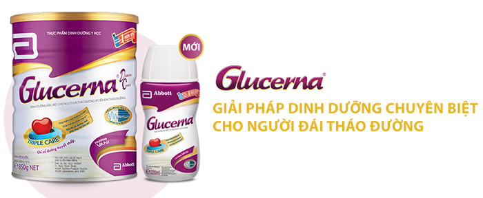 Sữa Glucerna dinh dưỡng cho bệnh nhân tiểu đường